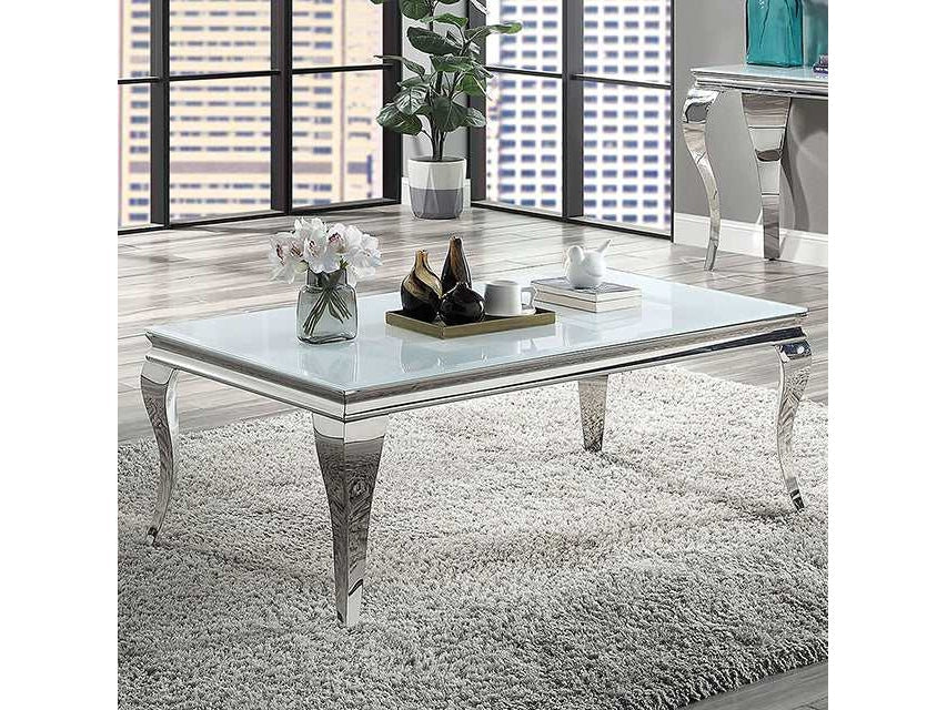 Wetzikon White/Silver Coffee Table