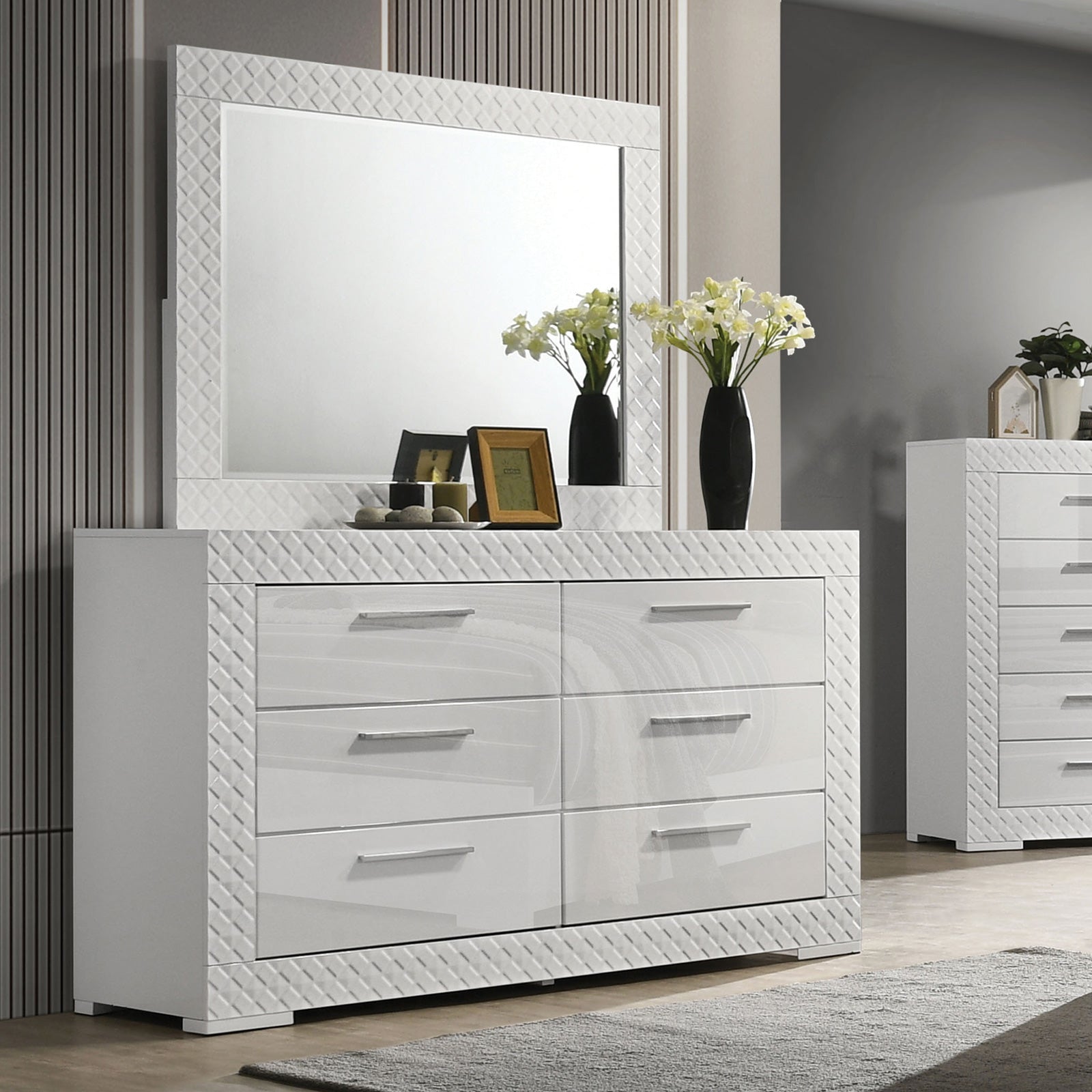 Whitby White Mirror