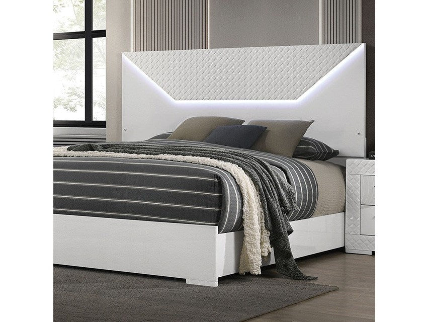 Whitby White Queen Bed