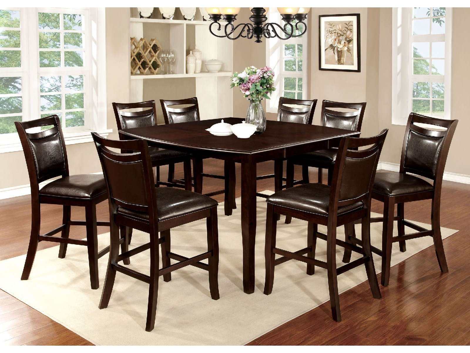 Woodside Espresso Counter Ht. Dining Table