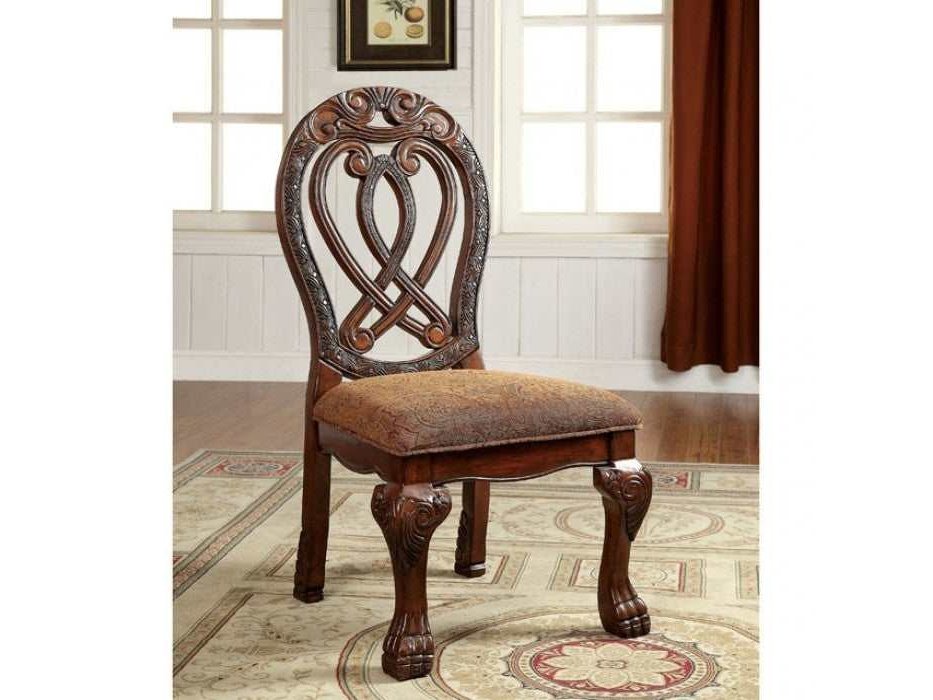 Wyndmere Brown & Cherry Side Chair (Set of 2)