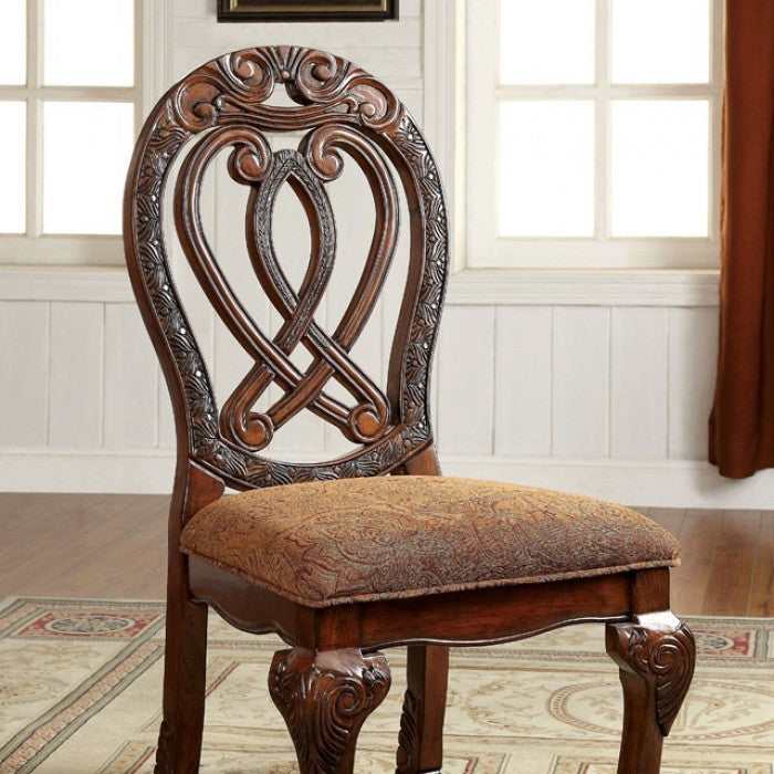 Wyndmere Brown & Cherry Side Chair (Set of 2)