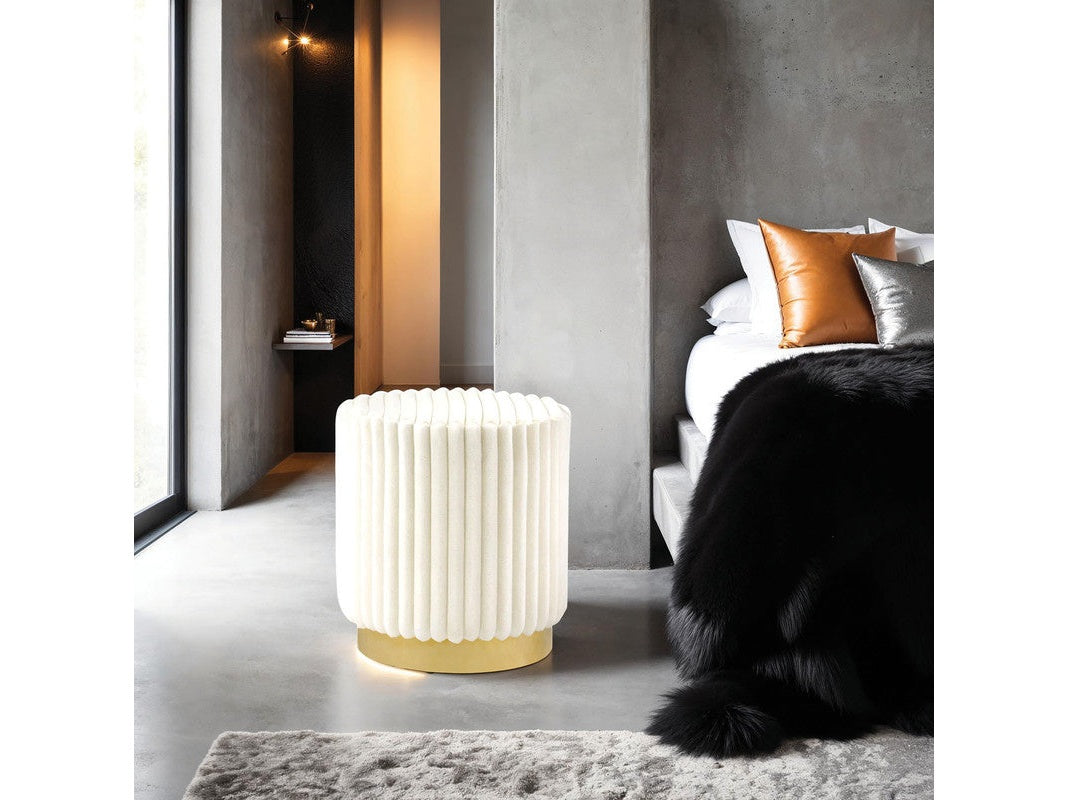 Yolanda Beige Stool