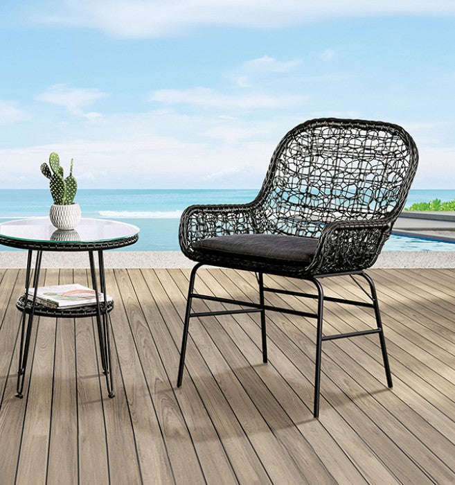 Zalika Black 3 Piece Patio Set