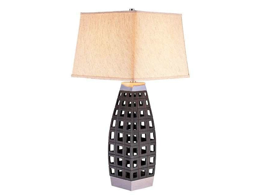 Zara Black/Chrome Table Lamp