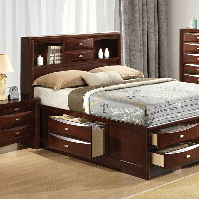 Zosimo Dark Cherry 4 Pc. Queen Bedroom Set