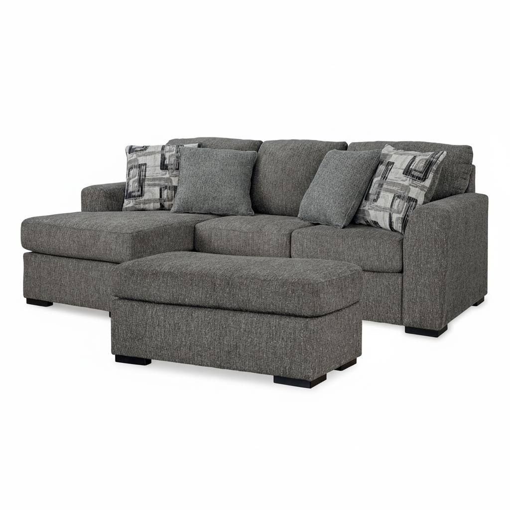 Gardiner Sofa Chaise with Ottoman
