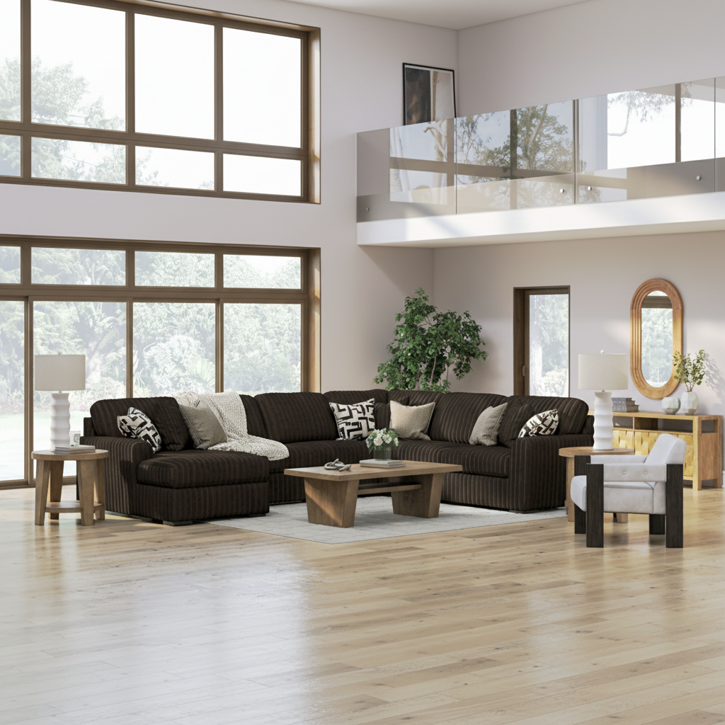Midnight-Madness 3-Piece Double Chaise Sectional