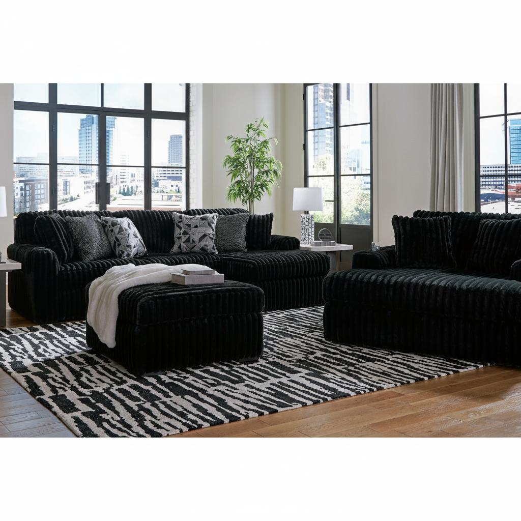 Midnight-Madness 4-Piece Sectional