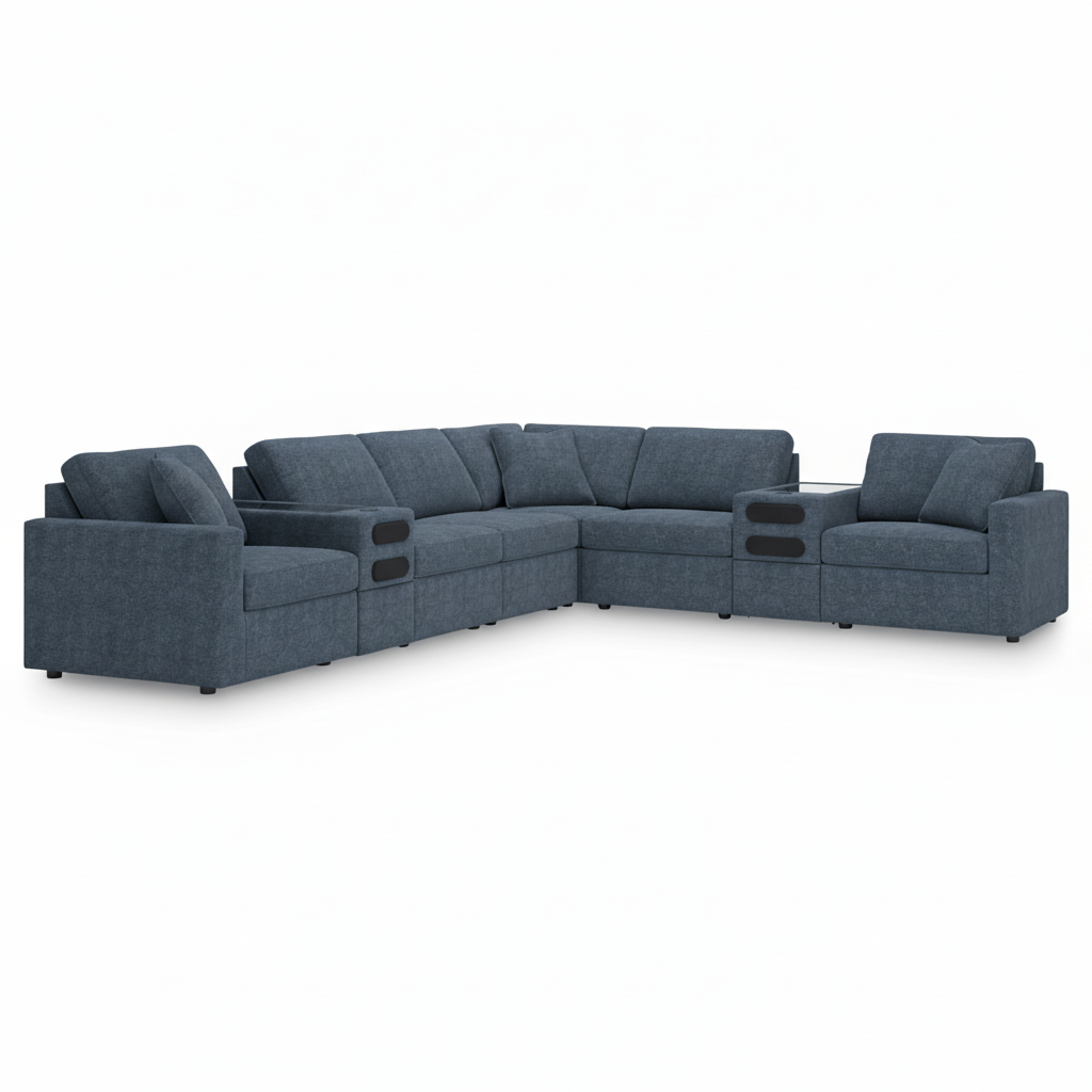 Modmax 8-Piece Sectional with Audio Consoles