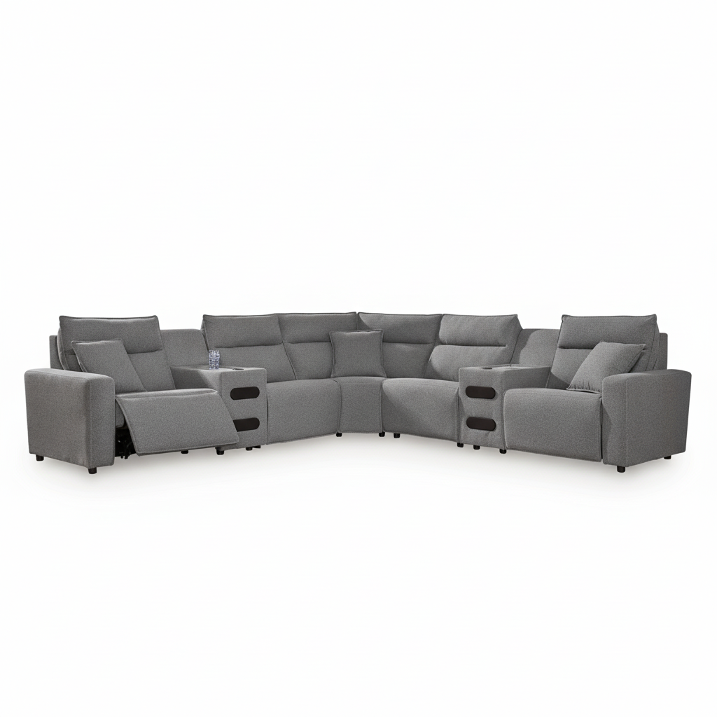 Modmax II 7-Piece Power Reclining Sectional with Audio Consoles