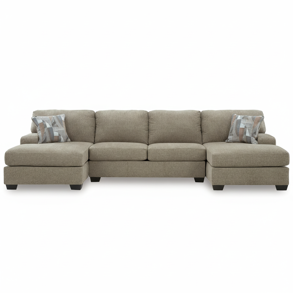 Newellen 3-Piece Sectional with Double Chaise