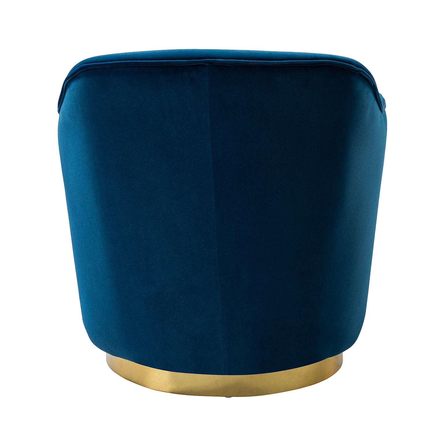 Burkhard Swivel barrel Chair in Navy
