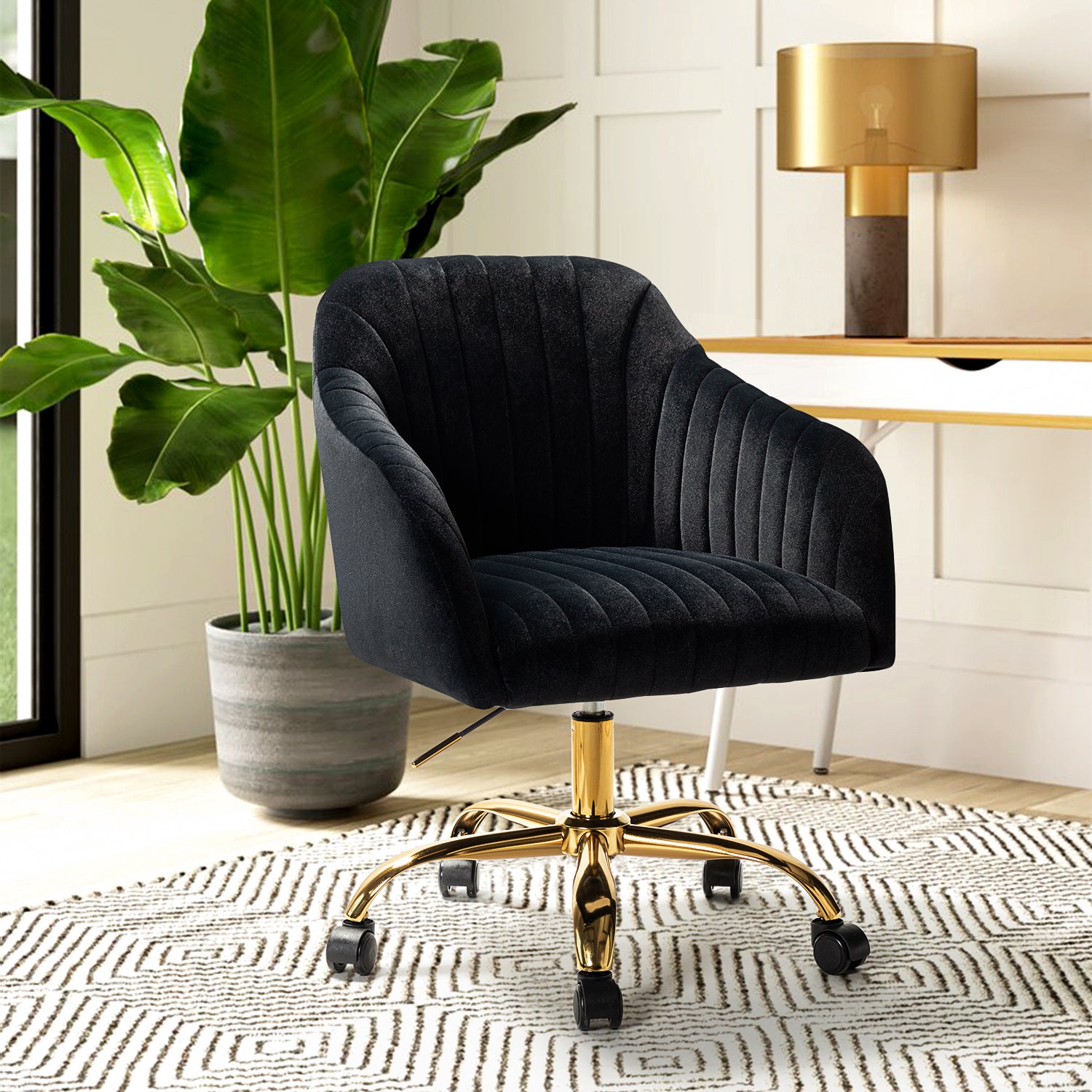 Jacinda Task Chair in Black