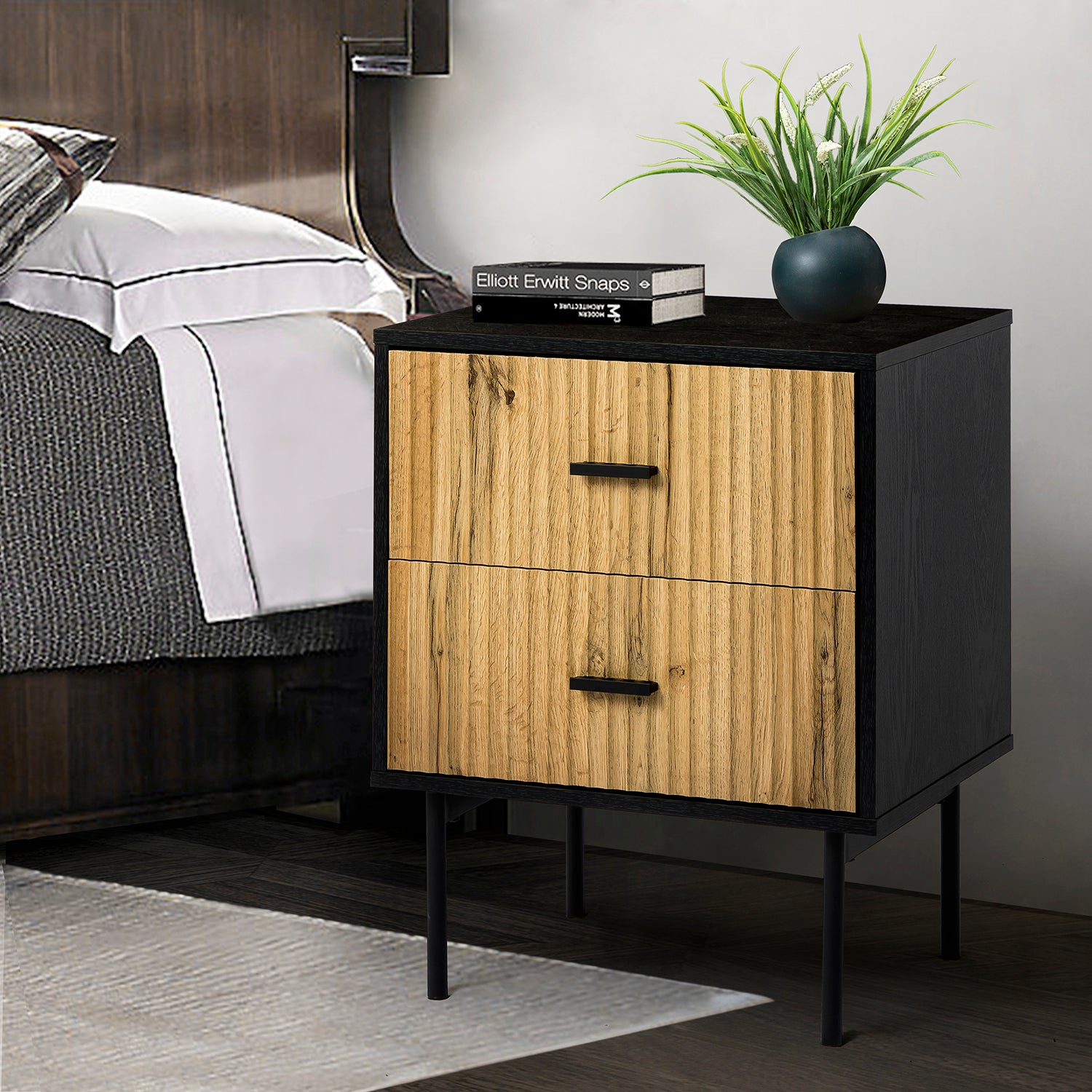 Paul Nightstand in Black
