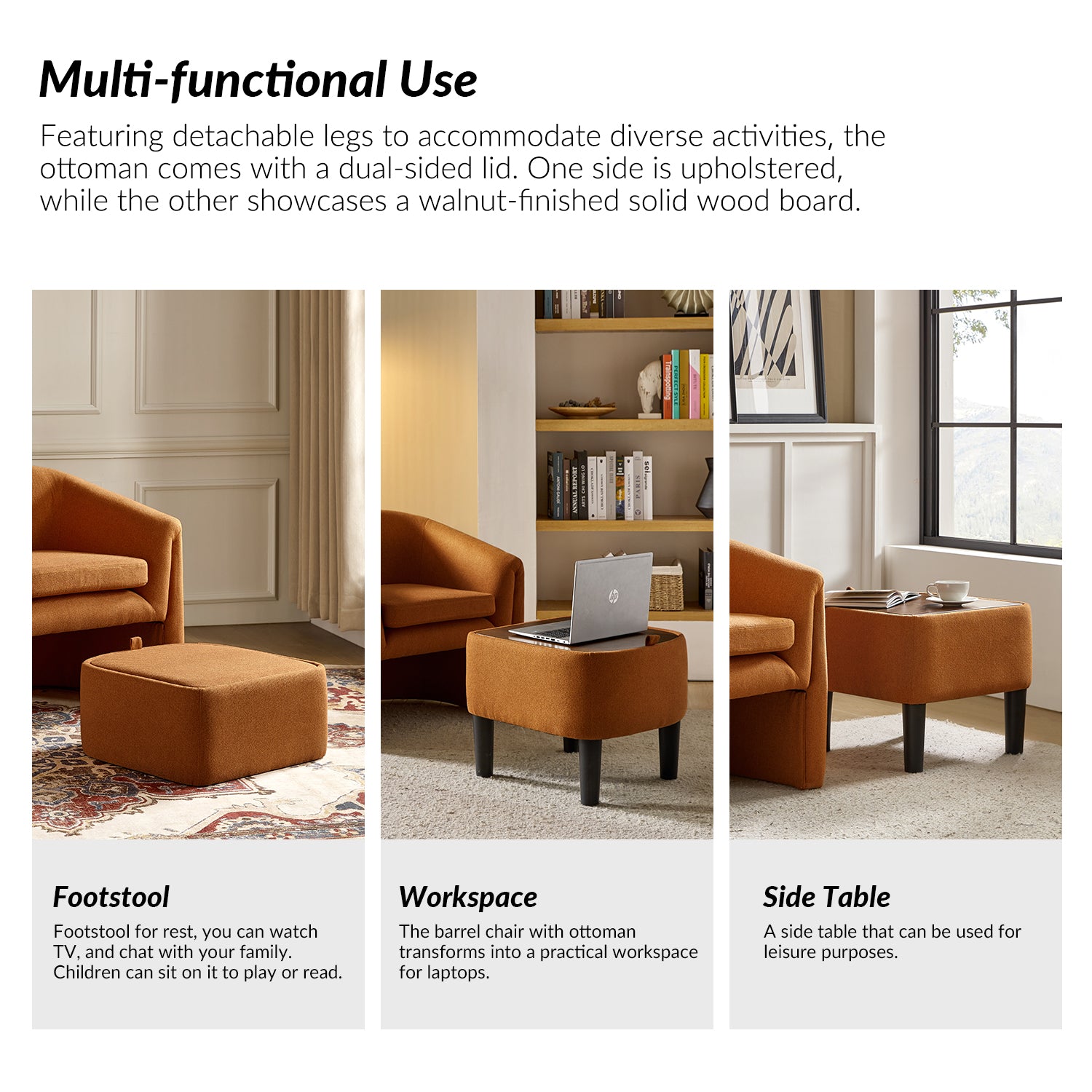 Arturo Armchair in Orange