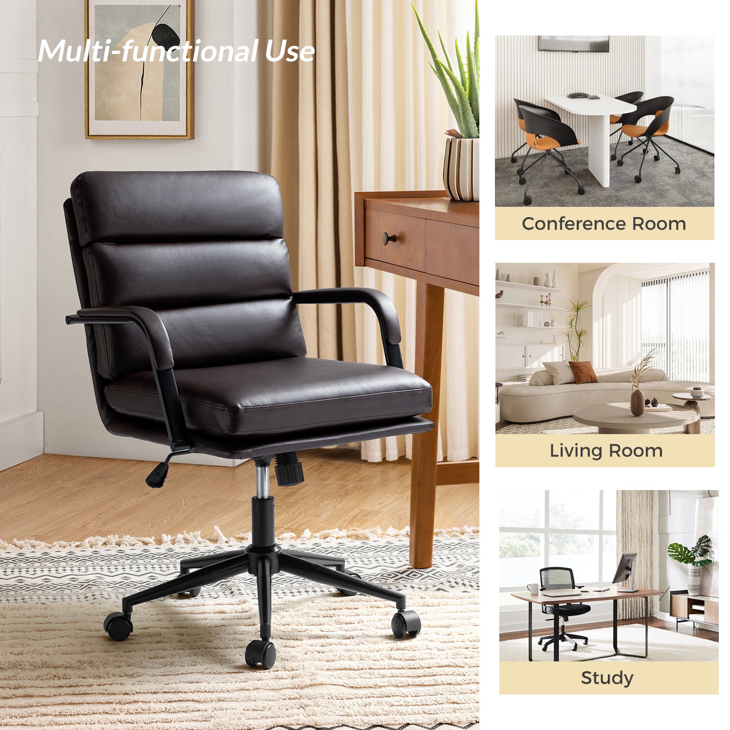 Indigo Task Chair in Brown