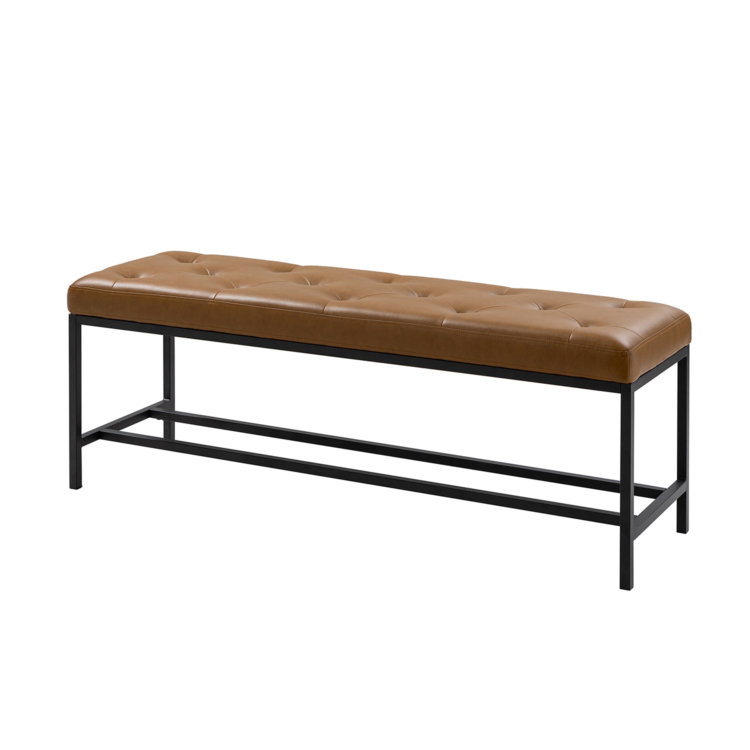 Jakob Upholstered Bench in Camel
