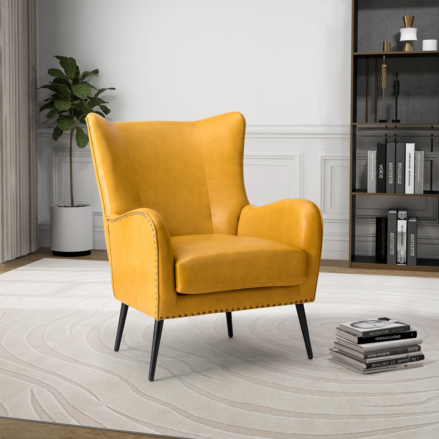 Meleagrides Armchair in Yellow