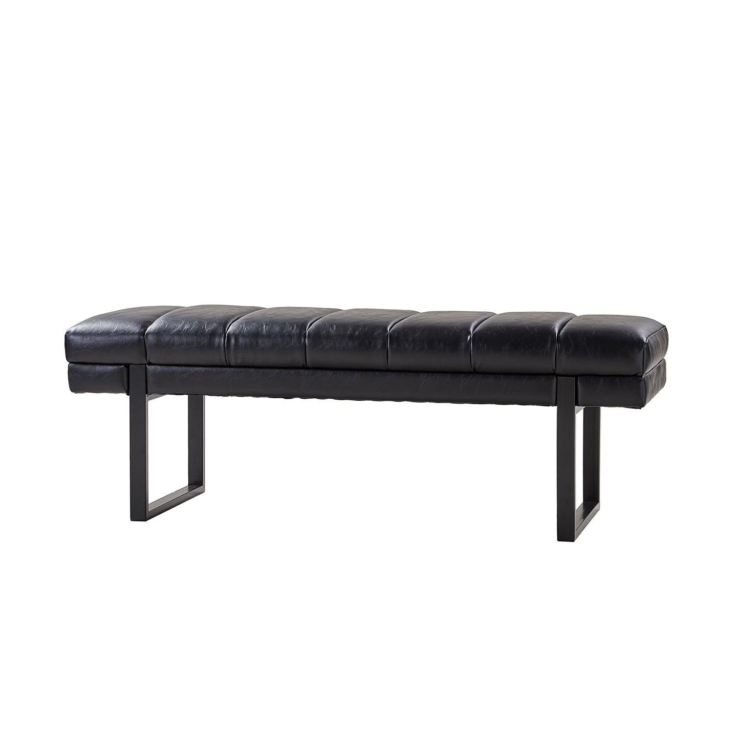 Laurg Upholstered Bench in Black