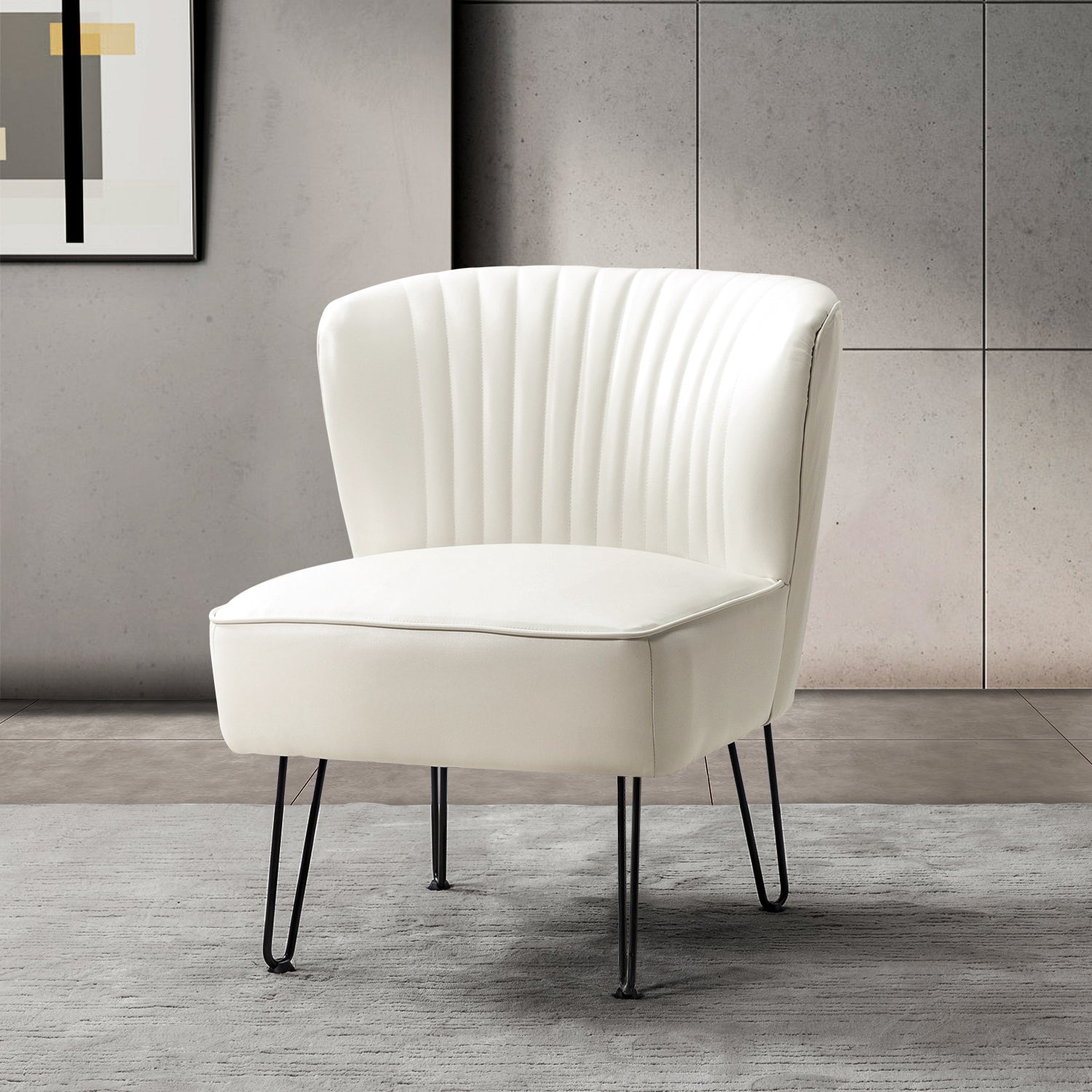 Eustacio Side Chair in Ivory
