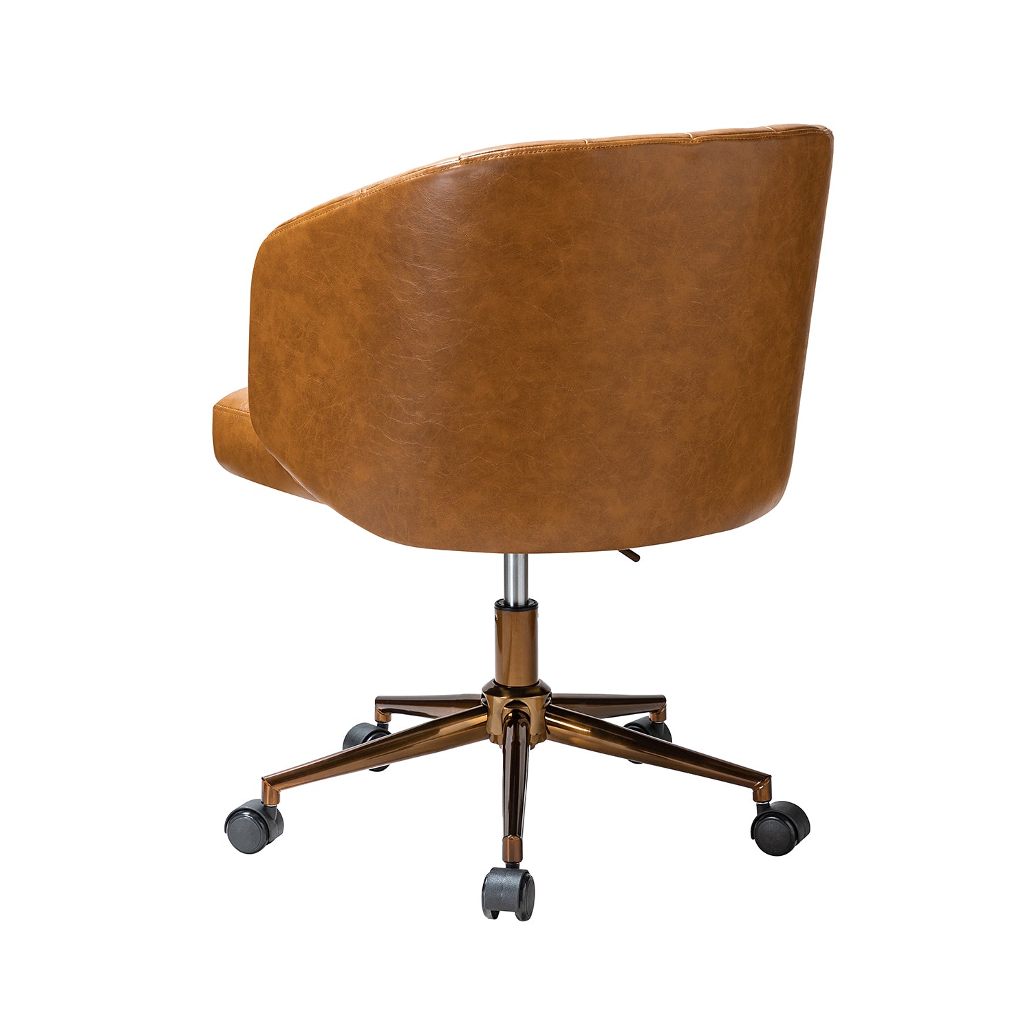 Eugene Vegan Leather Task Chair in Camel