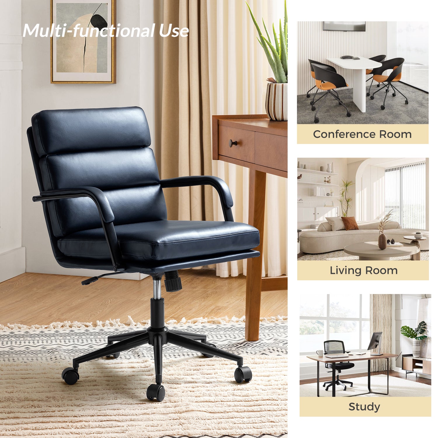 Indigo Task Chair in Navy