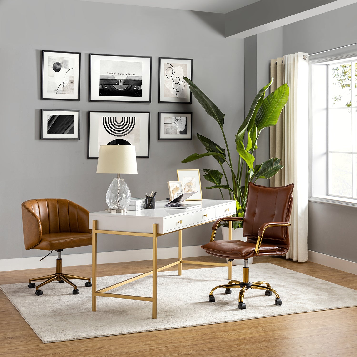Maryland Office Chair in Brown