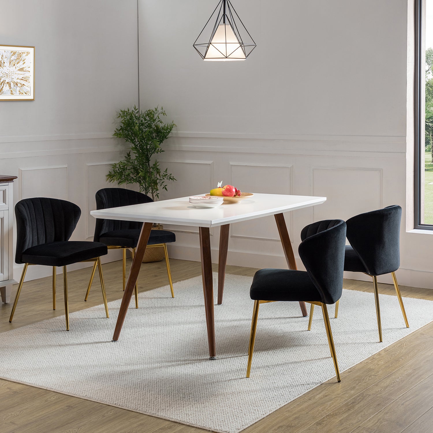 Luna Side Chair in Black