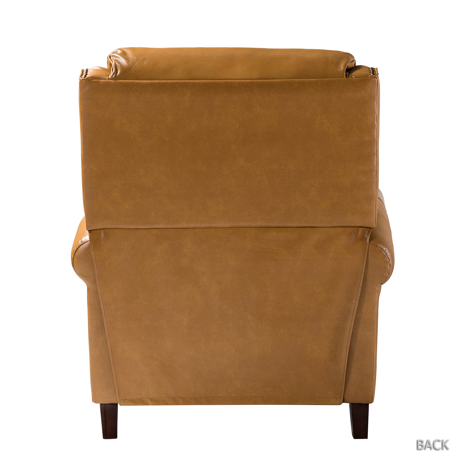 Franco Genuine Leather Recliner in Camel