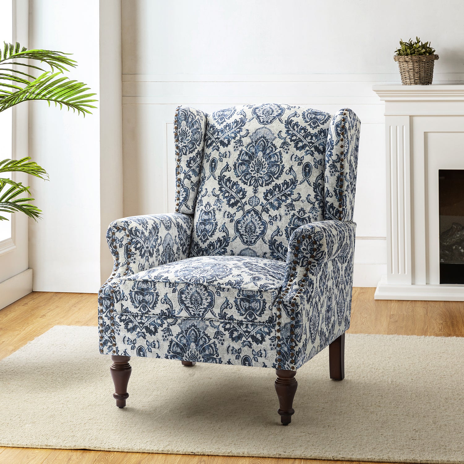 Theodor Armchair in Navy