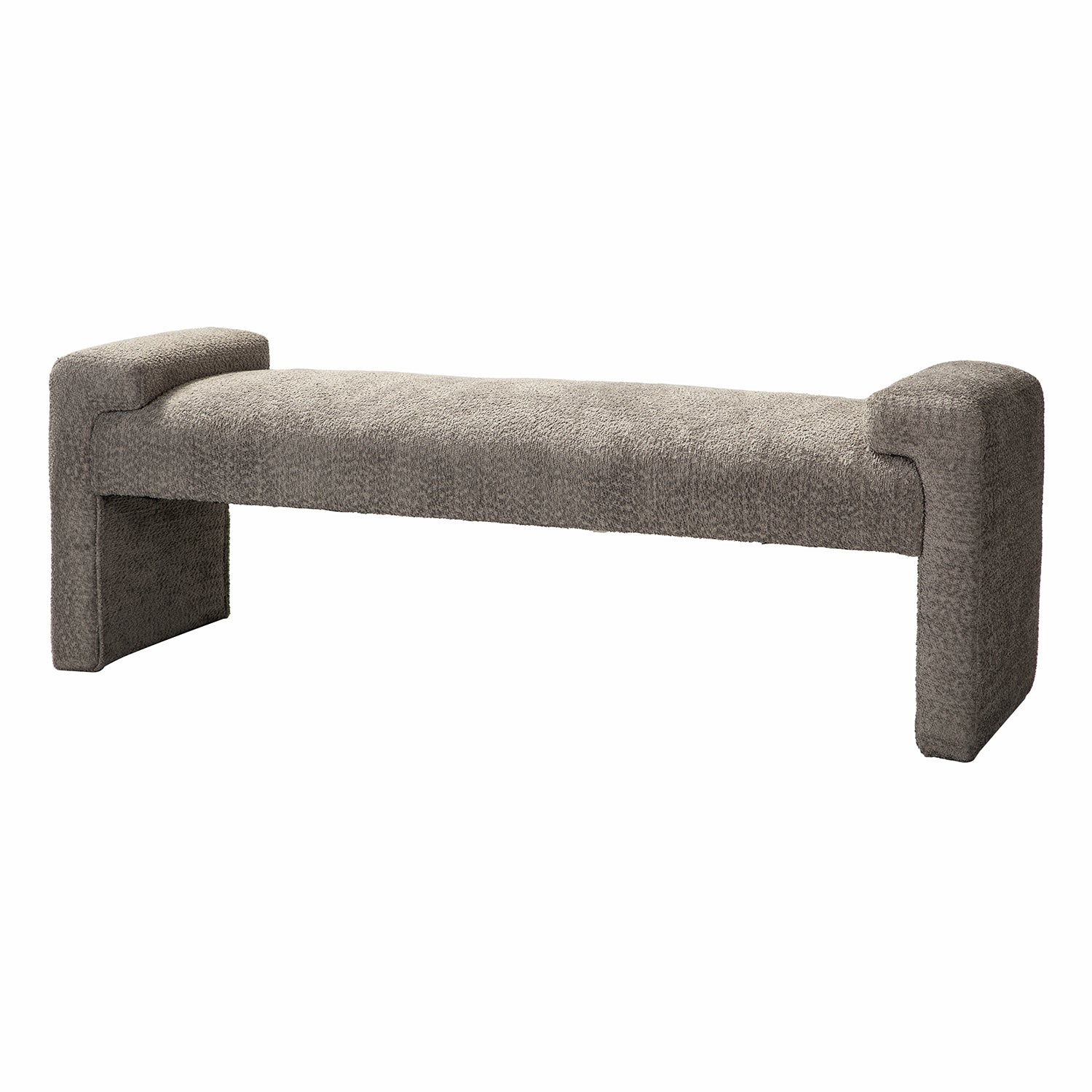 Severin Upholstered Bench in Grey