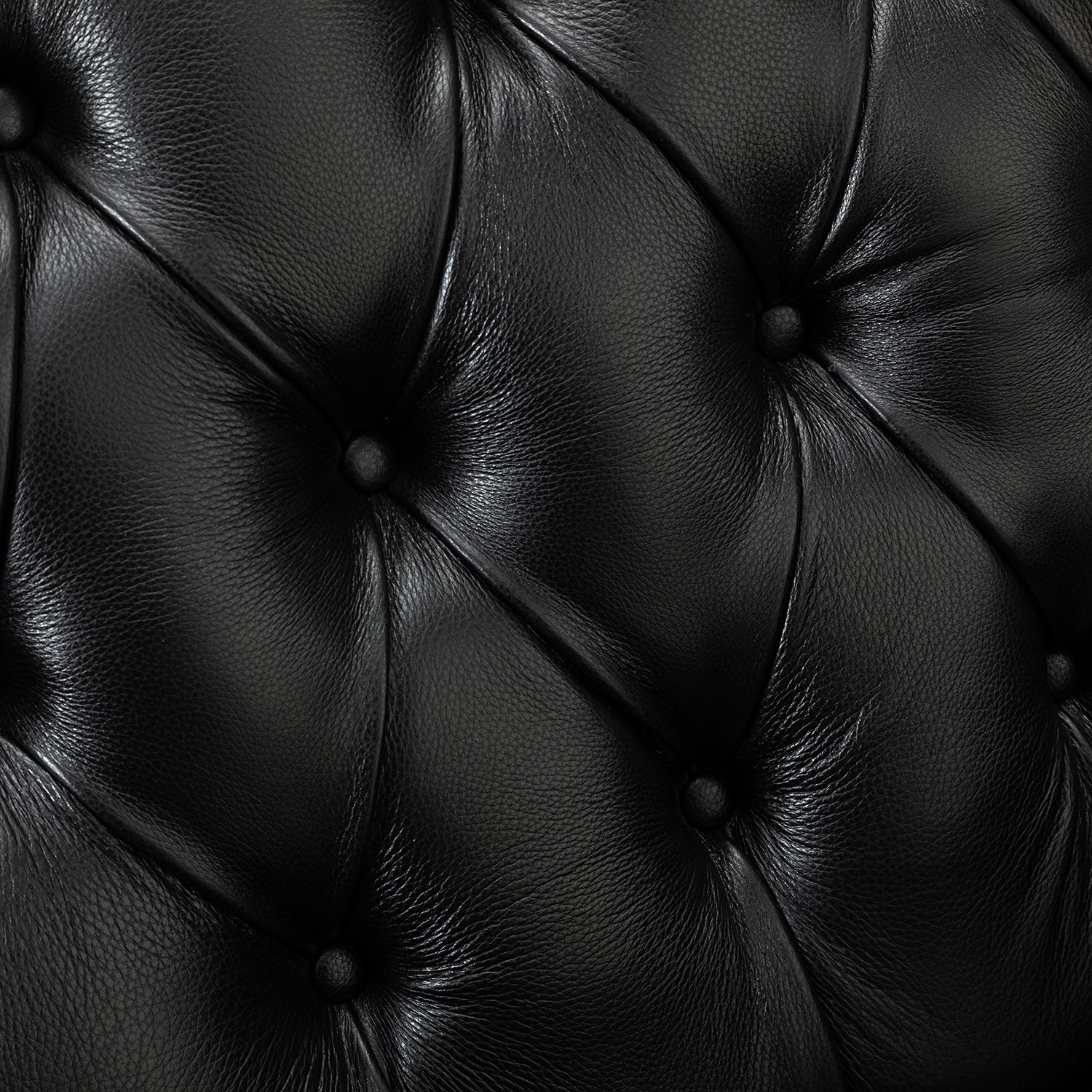 Elijah Genuine Leather Armchair in Black