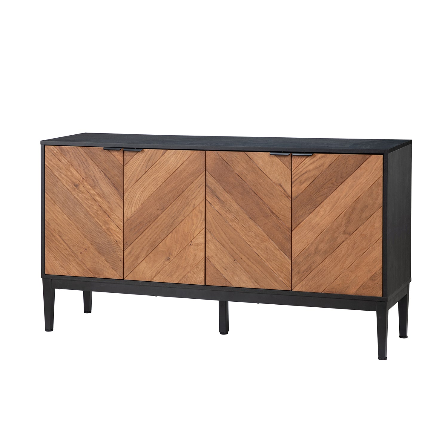 Hargapas 4 Door Sideboard in Black