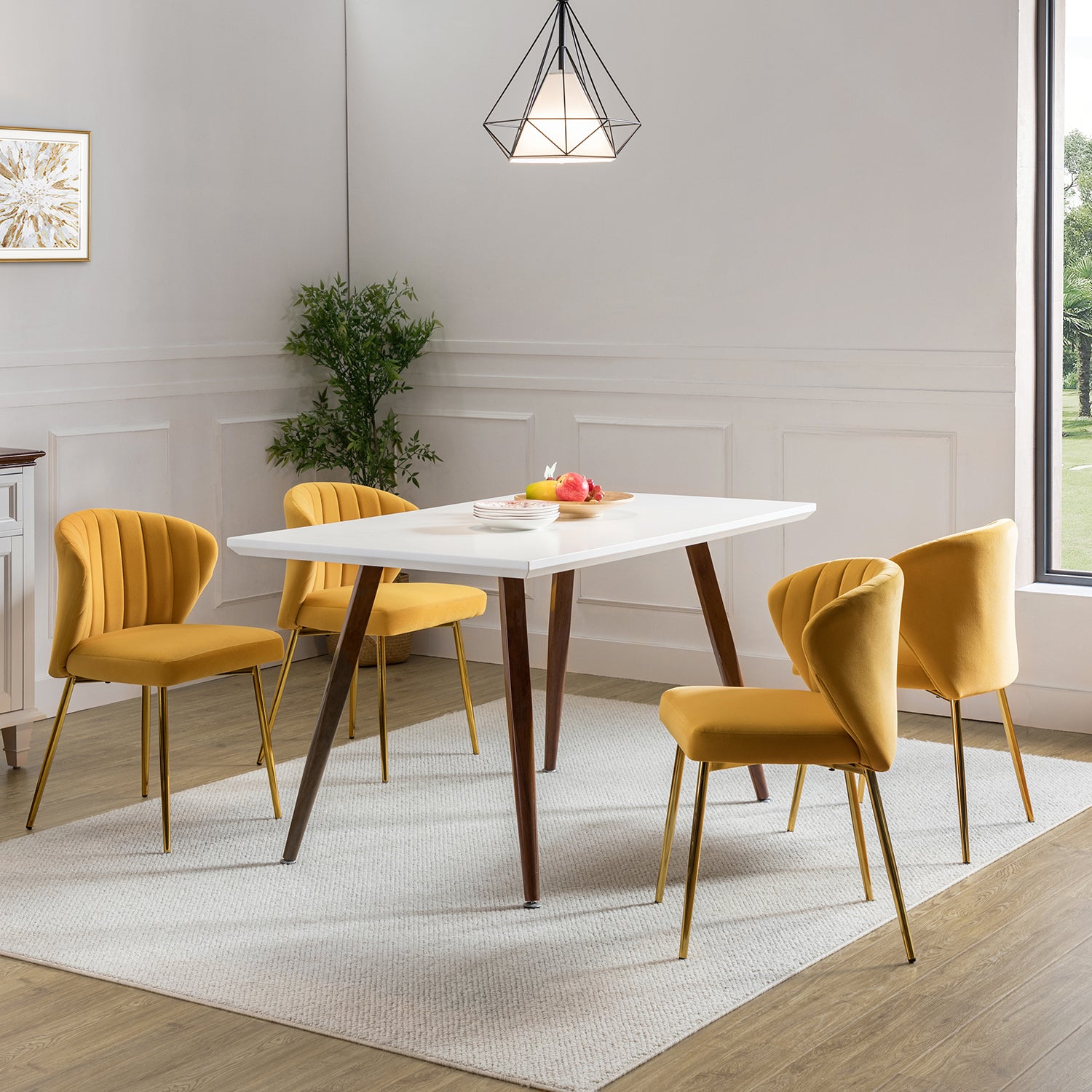 Luna Side Chair in Mustard