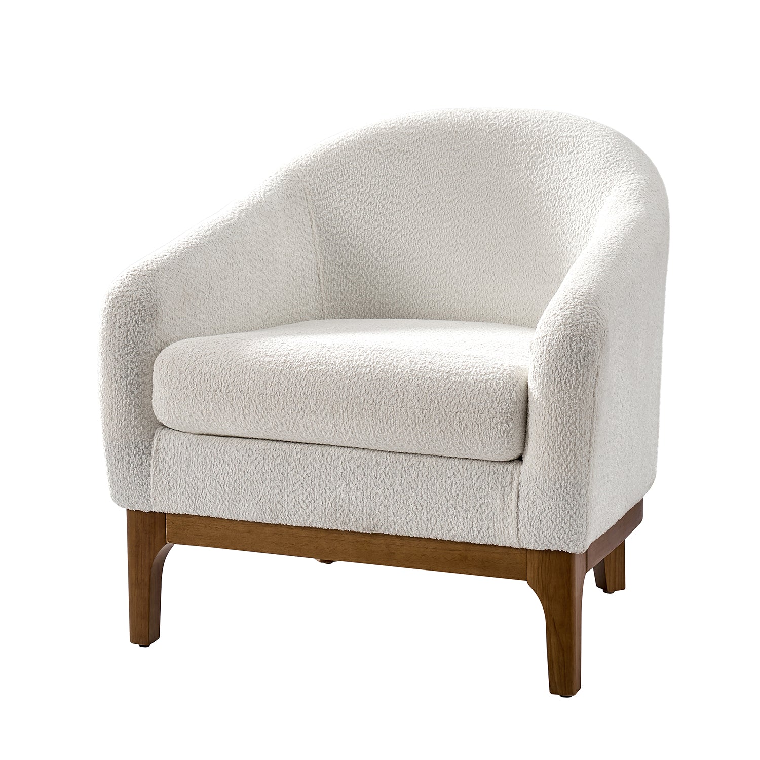 Joseph Boucle Armchair Chair in Ivory