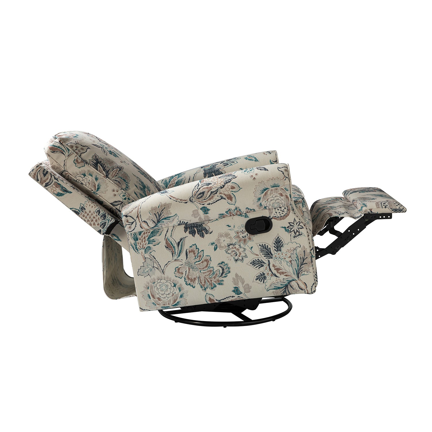 Kaspar Manual Swivel Glider Recliner in Teal