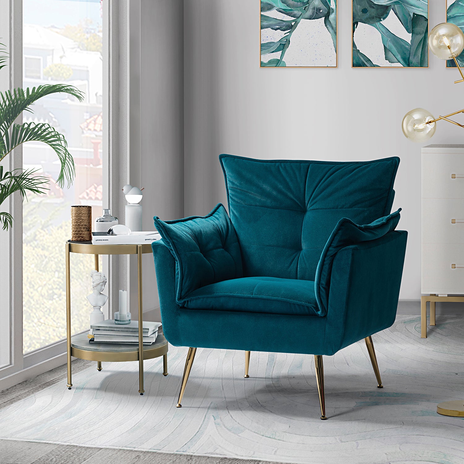 Ilia Armchair in Teal