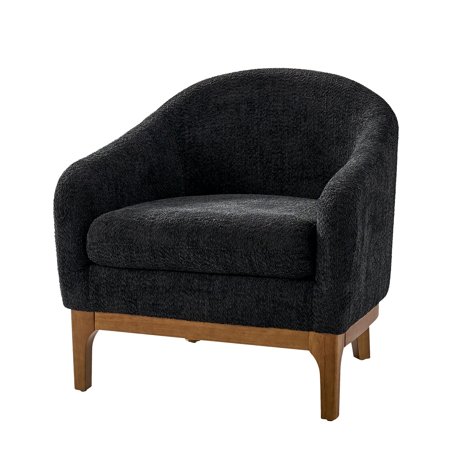 Joseph Boucle Armchair Chair in Black
