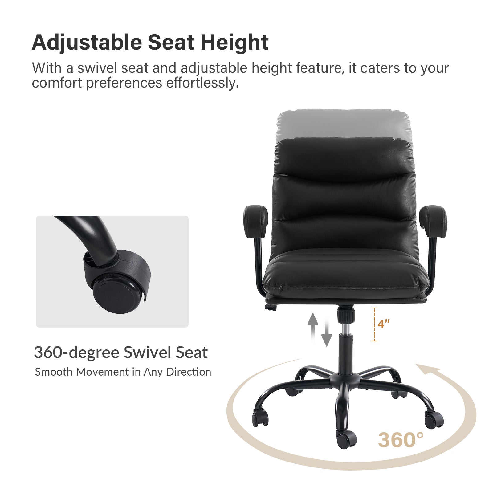 Sal Office Chair in Black