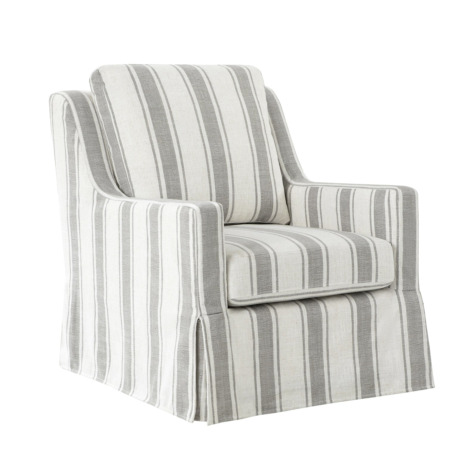 Stan Swivel Chair in Strip