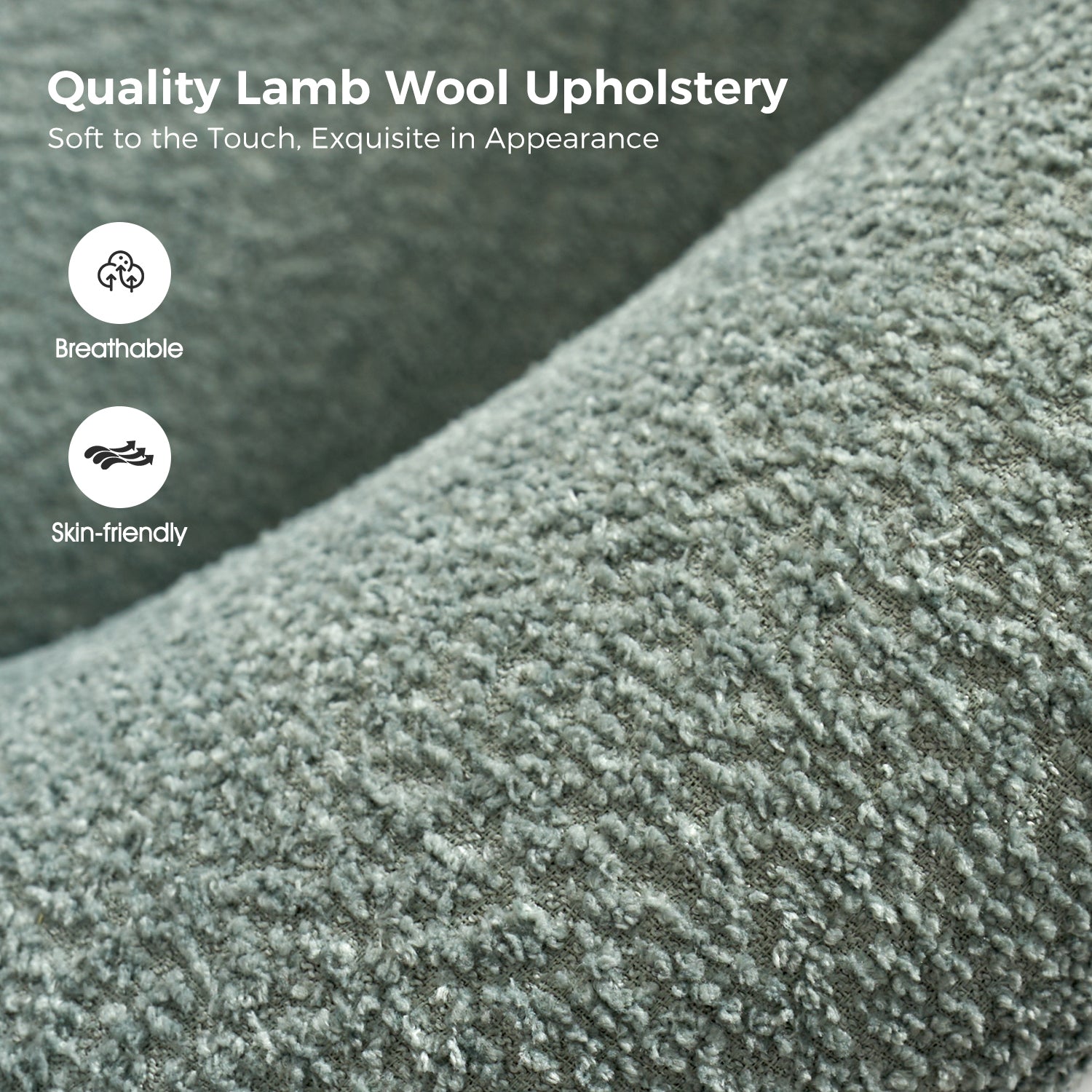 Joseph Boucle Armchair Chair in Sage