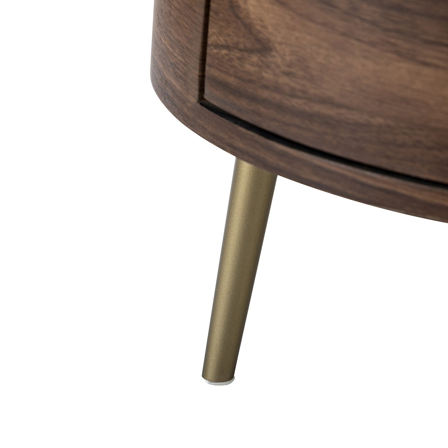 Etta Drum 3 - Drawer End Table in Walnut