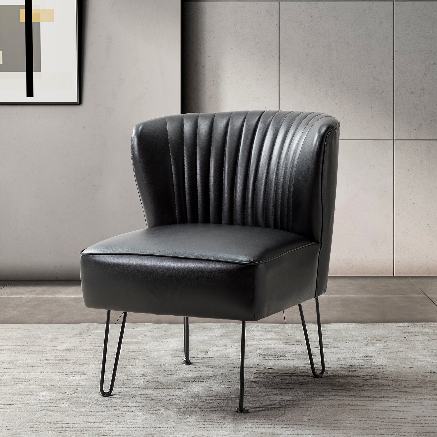 Eustacio Side Chair in Black