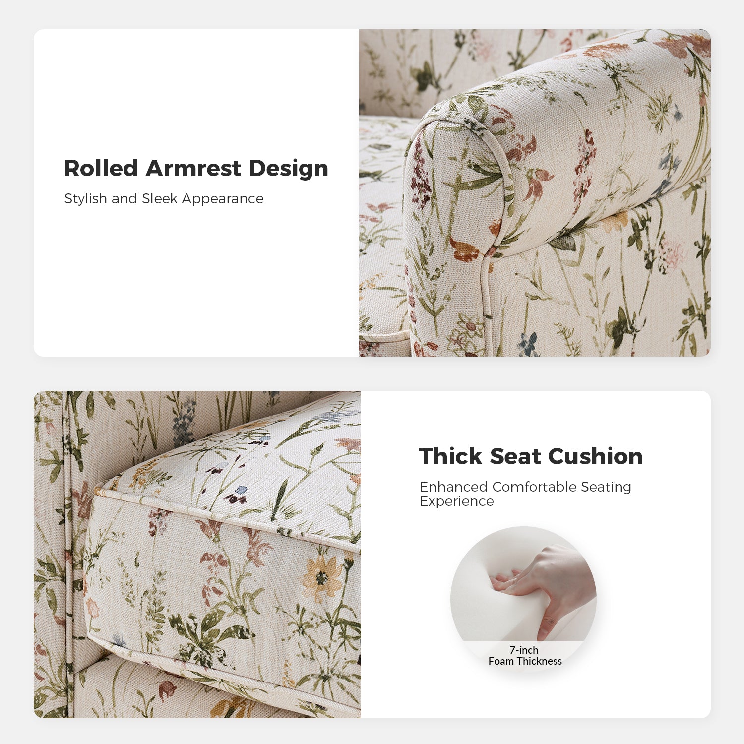 Knud Swivel Chair in Spring