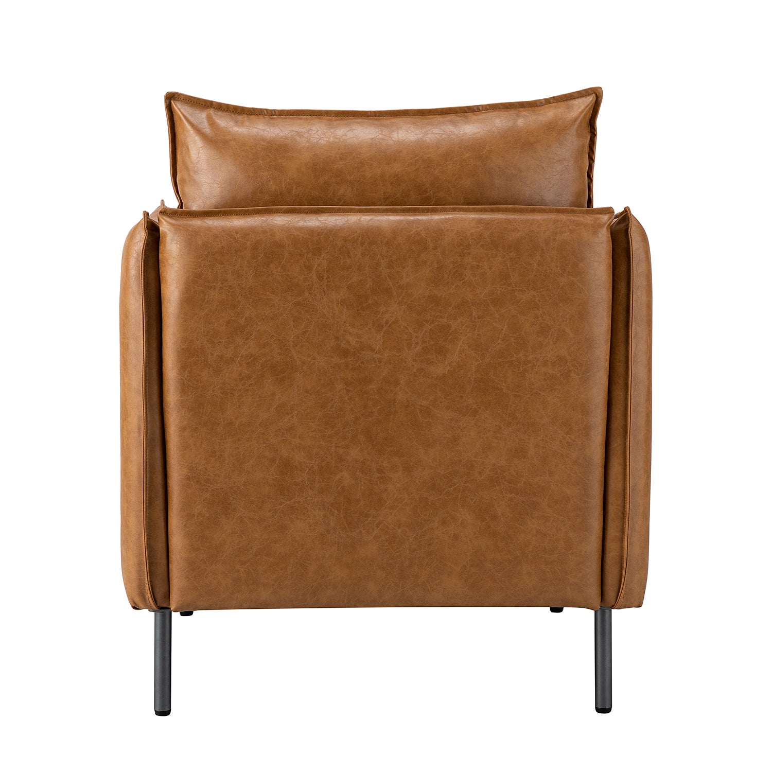 Georges Vegan Leather Armchair in Camel