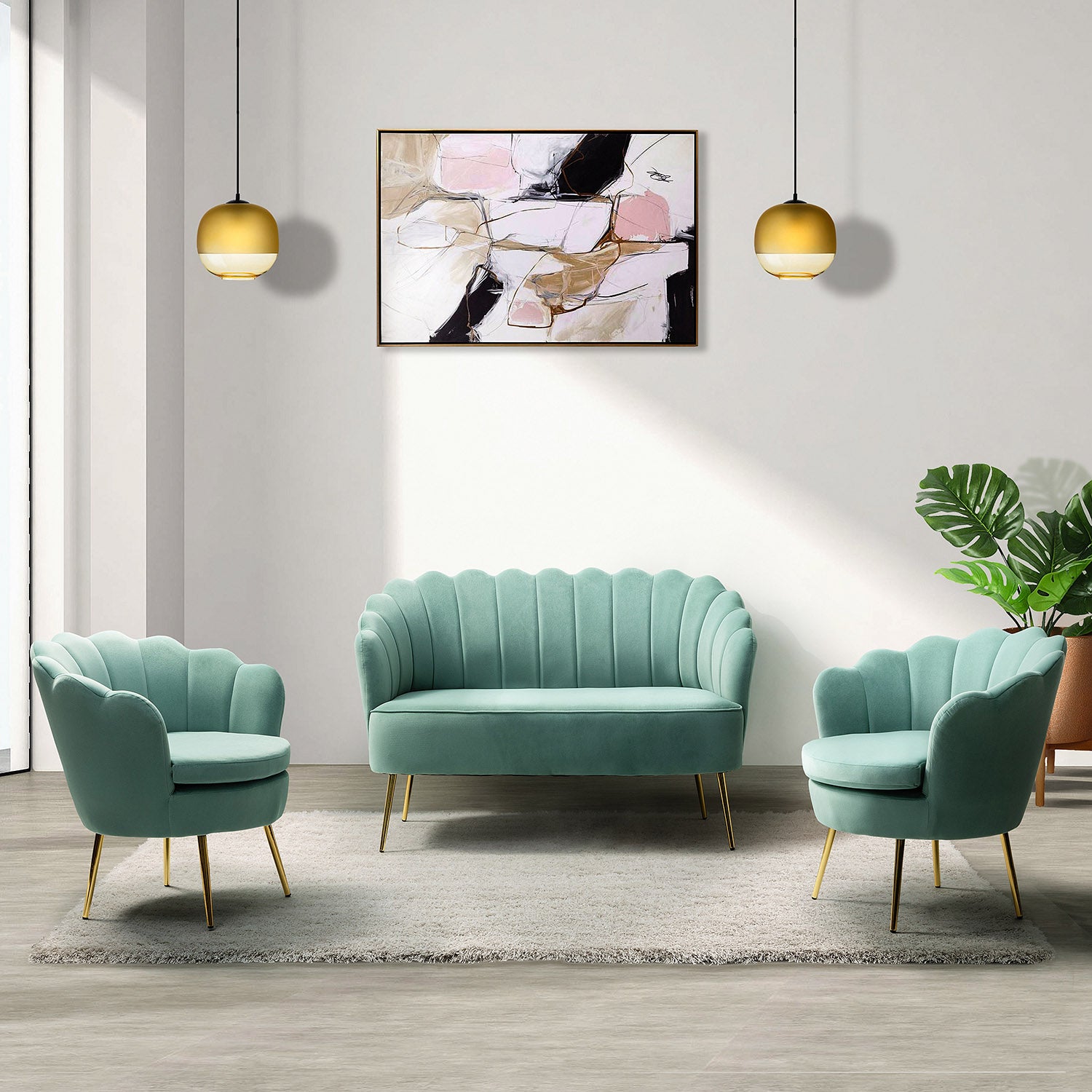 Donata Loveseat in Sage