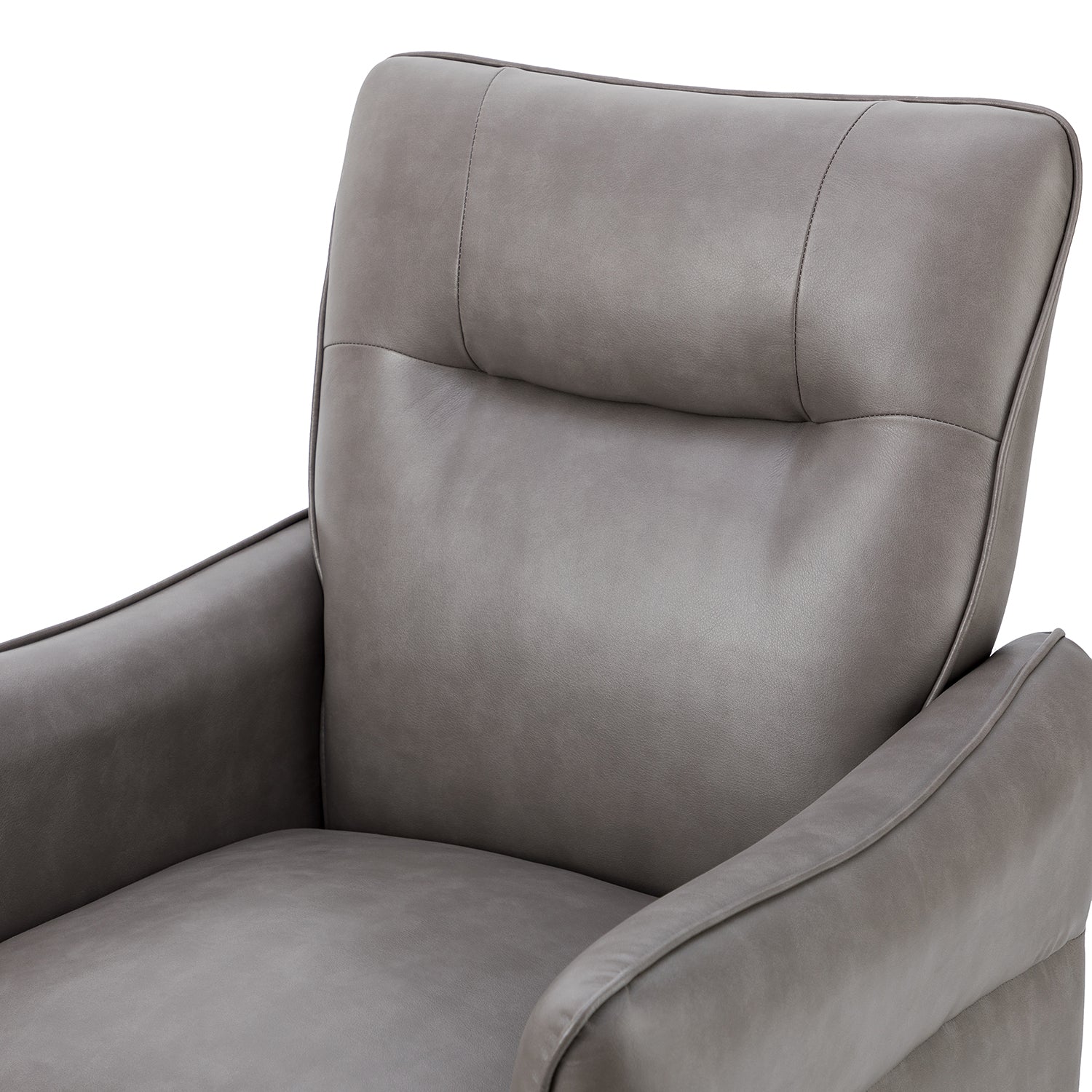 Zuri Vegan Leather Armchair in Grey