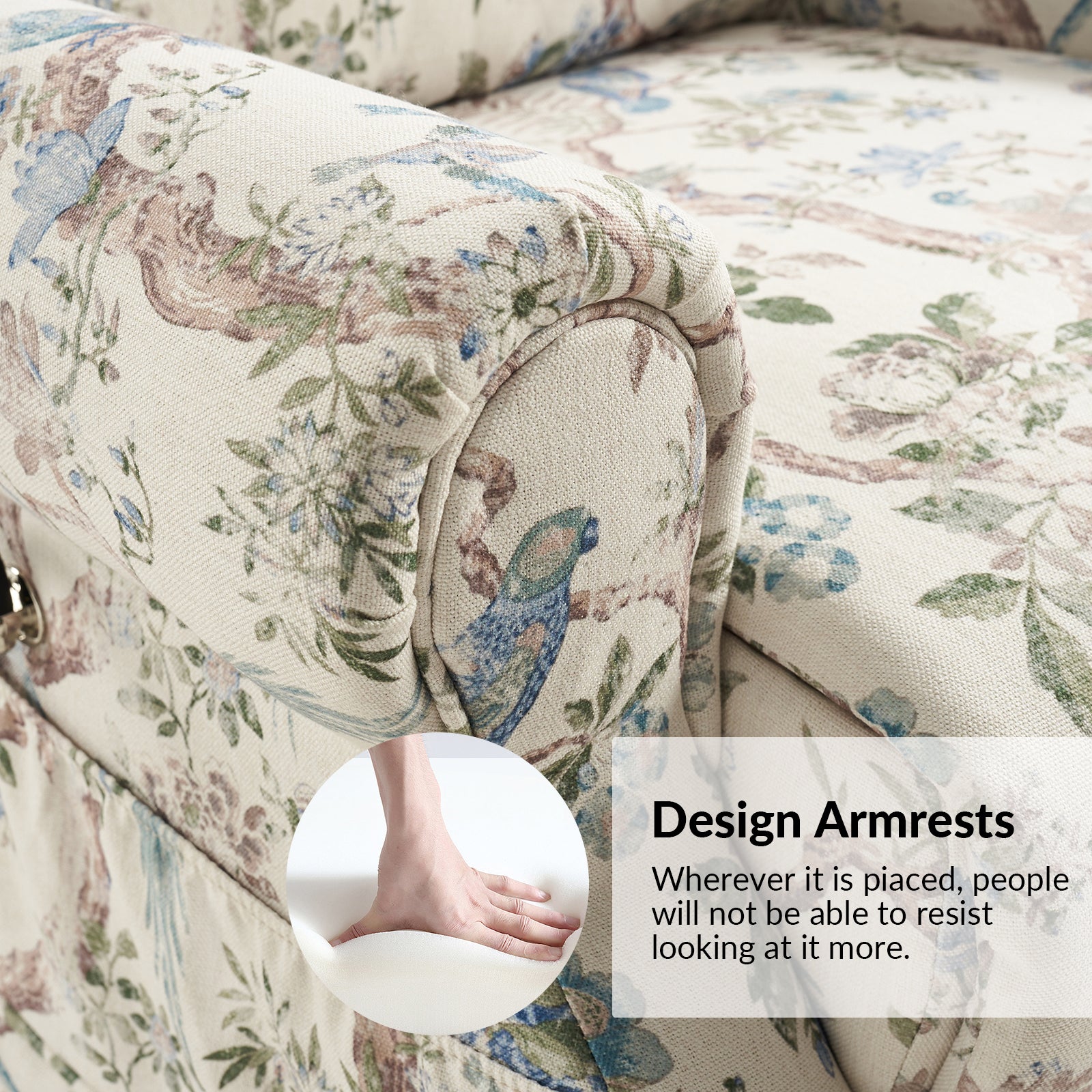 Billy Lift Assist Power Recliner in Bird