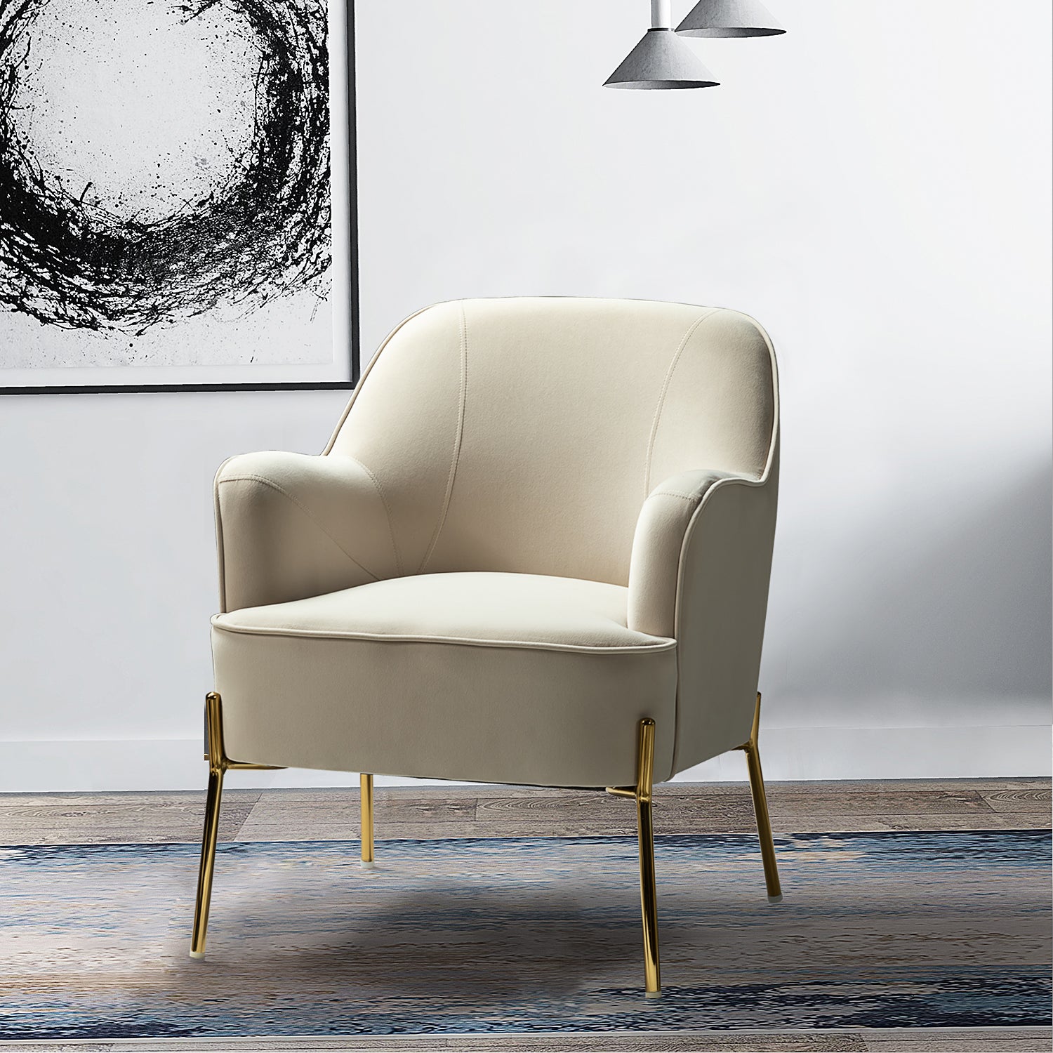 Nora Accent Chair in Tan